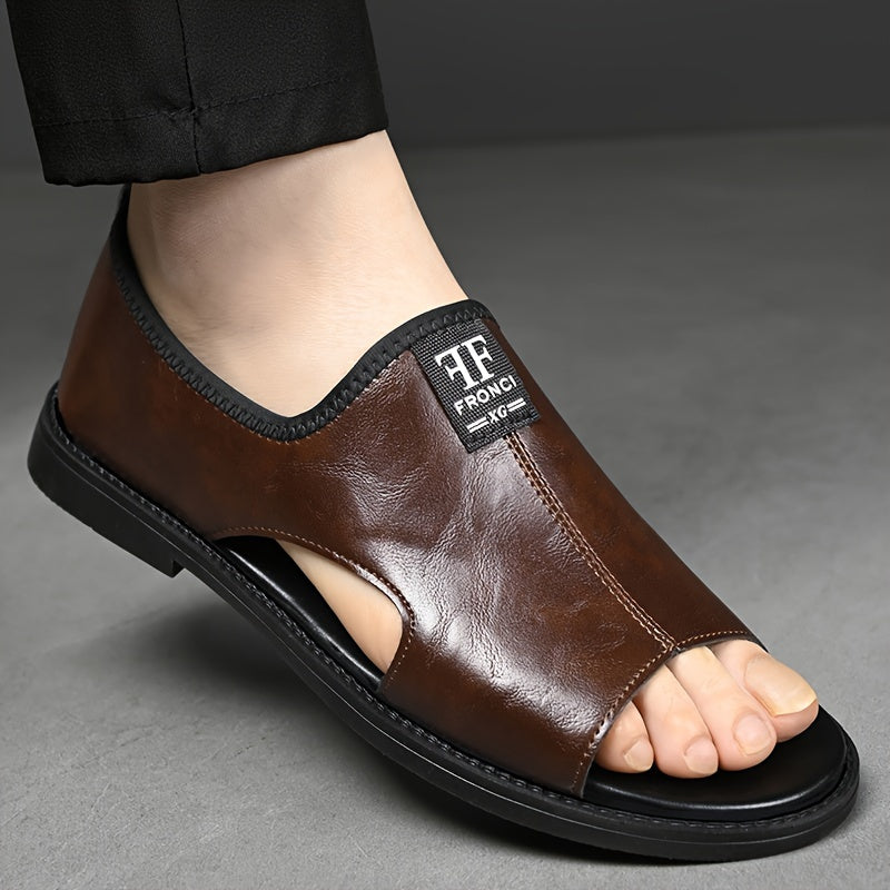 2025 Summer New Men'S Sandals, Casual Beach Shoes for Men, Slip-Resistant, Odor-Resistant, Durable, Lightweight, Suitable for Young College Students And Work, Trendy Breathable Leisure Shoes for Driving And Outdoor Use