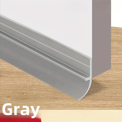 Latest Model Windproof Door Bottom Seal Strip - Thickened Anti-Theft Silicone, Self-Adhesive for Sound Insulation and Thermal Insulation, Elastic and Wear-Resistant Design, Suitable for Room Doors, Energy-Saving Home Gas Leak Protection, Door Bottom