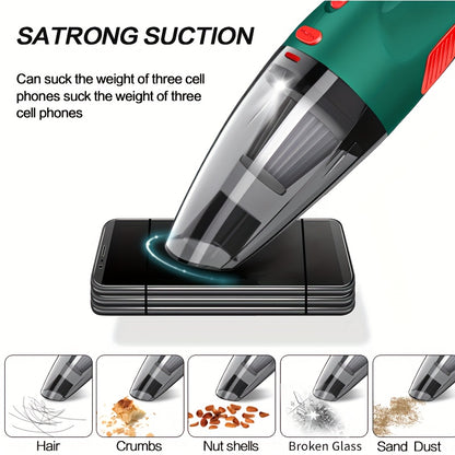 7pcs High-Power Cordless Vacuum Cleaner Set, Dual-Use for Home and , Strong Suction for Dust Removal and Interior Cleaning, Multi-Scene Use