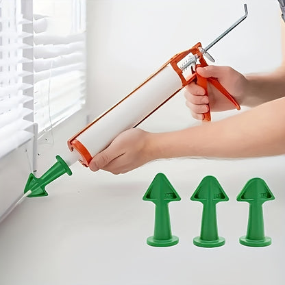 [Non-Electric Nozzles Set] 1/3pcs Plastic Caulk Gun Nozzles Set | Non-Electric, Ideal for Window and Door Sealing, No Battery Required
