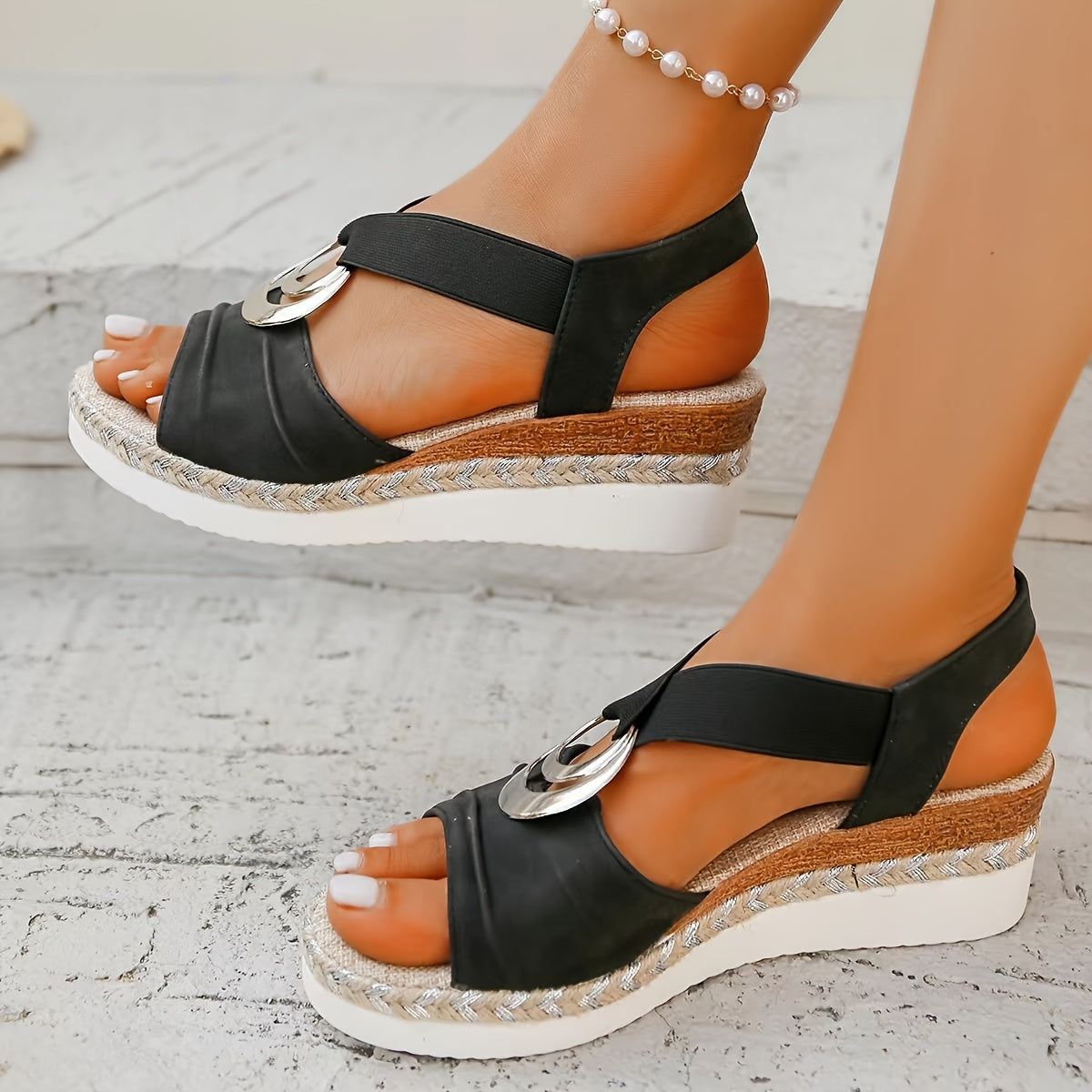 New Summer Women'S Collection, Woven with Hemp Rope, Roman Beach Sandals., Women Shoes