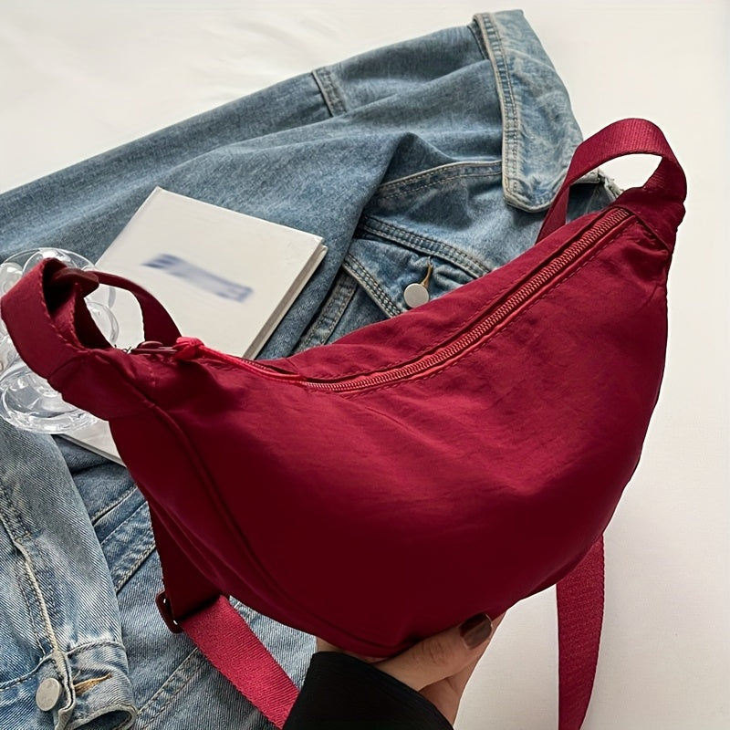 New Stylish Casual Women's Single-shoulder Bag with Adjustable Strap Length, a Dumpling-style Crossbody Bag That Can Be Used as a Coin Purse or Phone Pouch, Suitable for Daily Outings, Travel, and Shopping