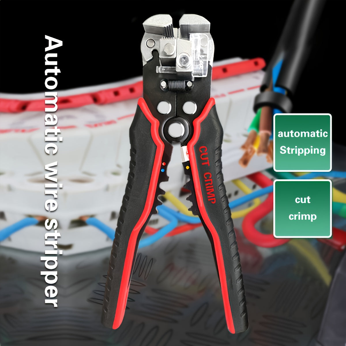 1pc Automatic Wire Stripper Wire Stripper Cable Pliers Stripping Tool for Electrician Cutting Crimping Twisting Wire Pliers Cable Stripper Cable Cutter Peeler
