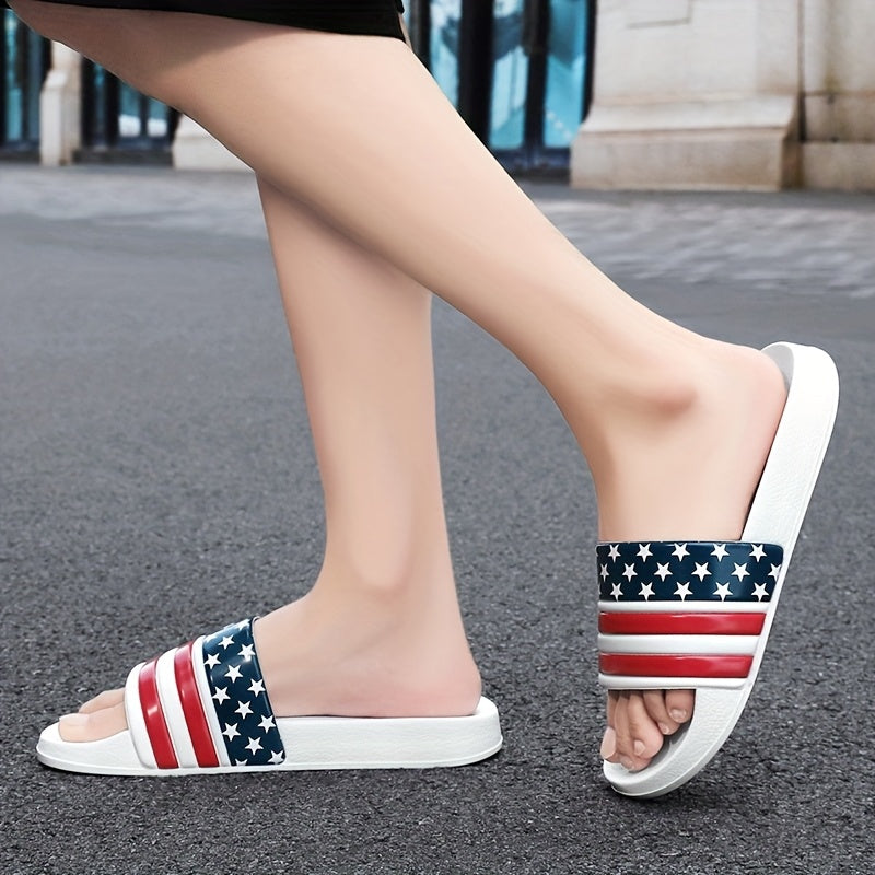 Men's Summer Slippers, Non-Slip, Odor-Resistant, Wear-Resistant, One-Strap Slippers, Versatile Indoor/Outdoor Sandals