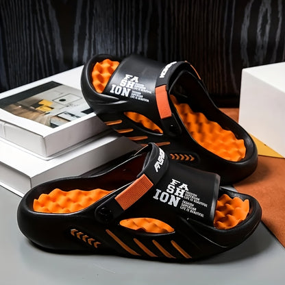 Stylish EVA Sandals for Men, Easy to Wear Slip-Ons That Are Breathable And Lightweight, Perfect for Casual Outings in Any Season, Featuring a Easy Design for Outdoor Vacations with a Round Toe