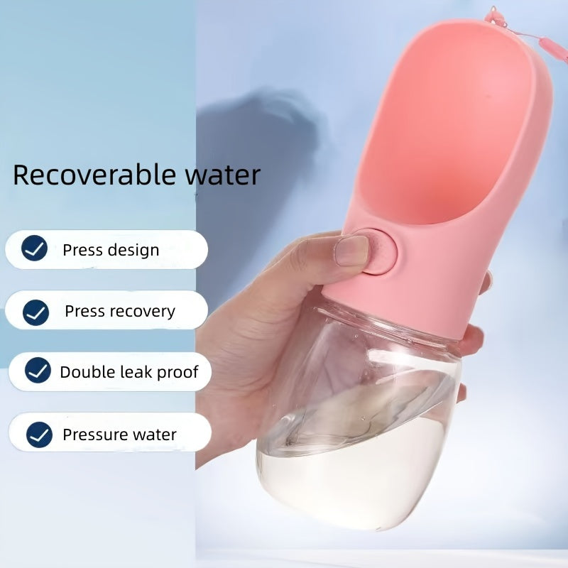 Portable Dog Water Bottle - Dog Drinking Water Bottle Travel Pet Accompanying Cup For Easy Feeding Drinking Supply - Uncharged Plastic