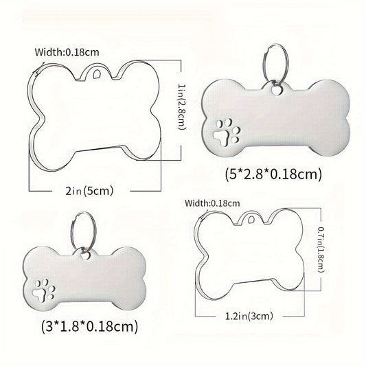 Custom Stainless Dog Tags,Engraved Name and Phone Number,Clean a long time,Suit for Dog and Name