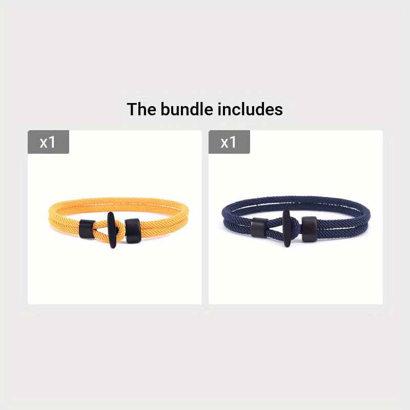 Milan Line Bracelet/Ocean Series/Anchor-Style Woven Rope Design/Crafted for Men And Women
