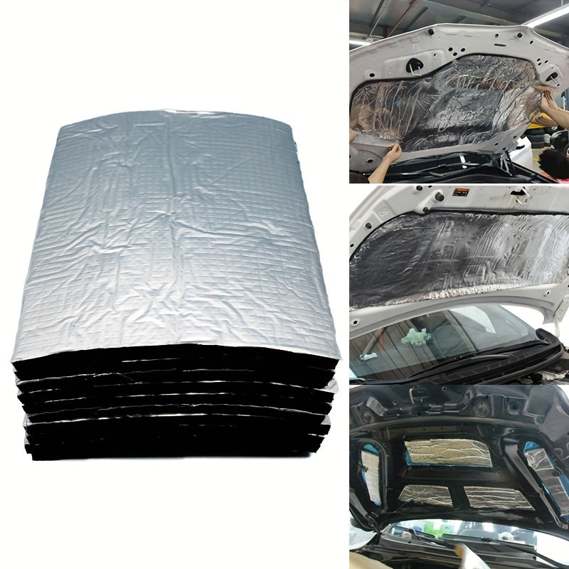 [Sound Deadener Mat] 10 Sheets 5mm Sound Deadener & Heat Insulation Mat | Car Van Sound Proofing Deadening, Hood Insulation, Silent