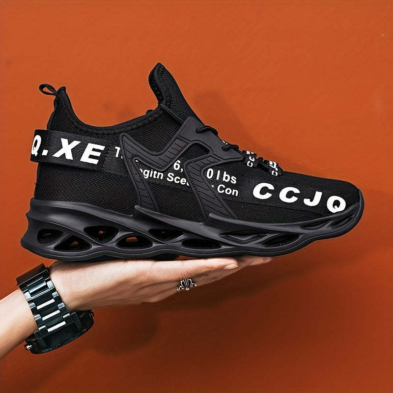 [Stylish Running Shoes] Lightweight Stylish Men's Plus-Size Casual Sports Shoes | Letter Pattern Design for Running