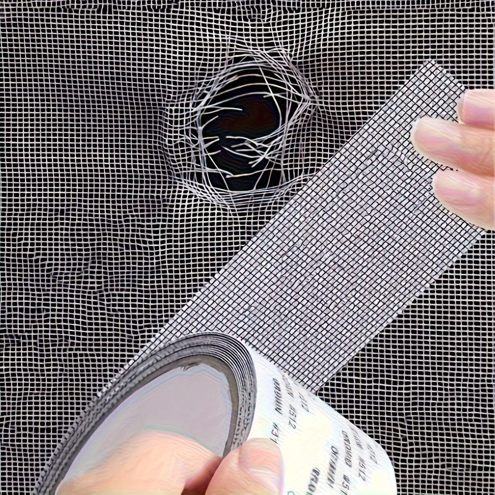 [Waterproof Screen Repair Tape] Strong Adhesive Waterproof Self-Adhesive Window Screen Repair Tape | Anti-Insect Mesh Patch for Dorm Doors/Curtains, 2m/78.74INCH Length