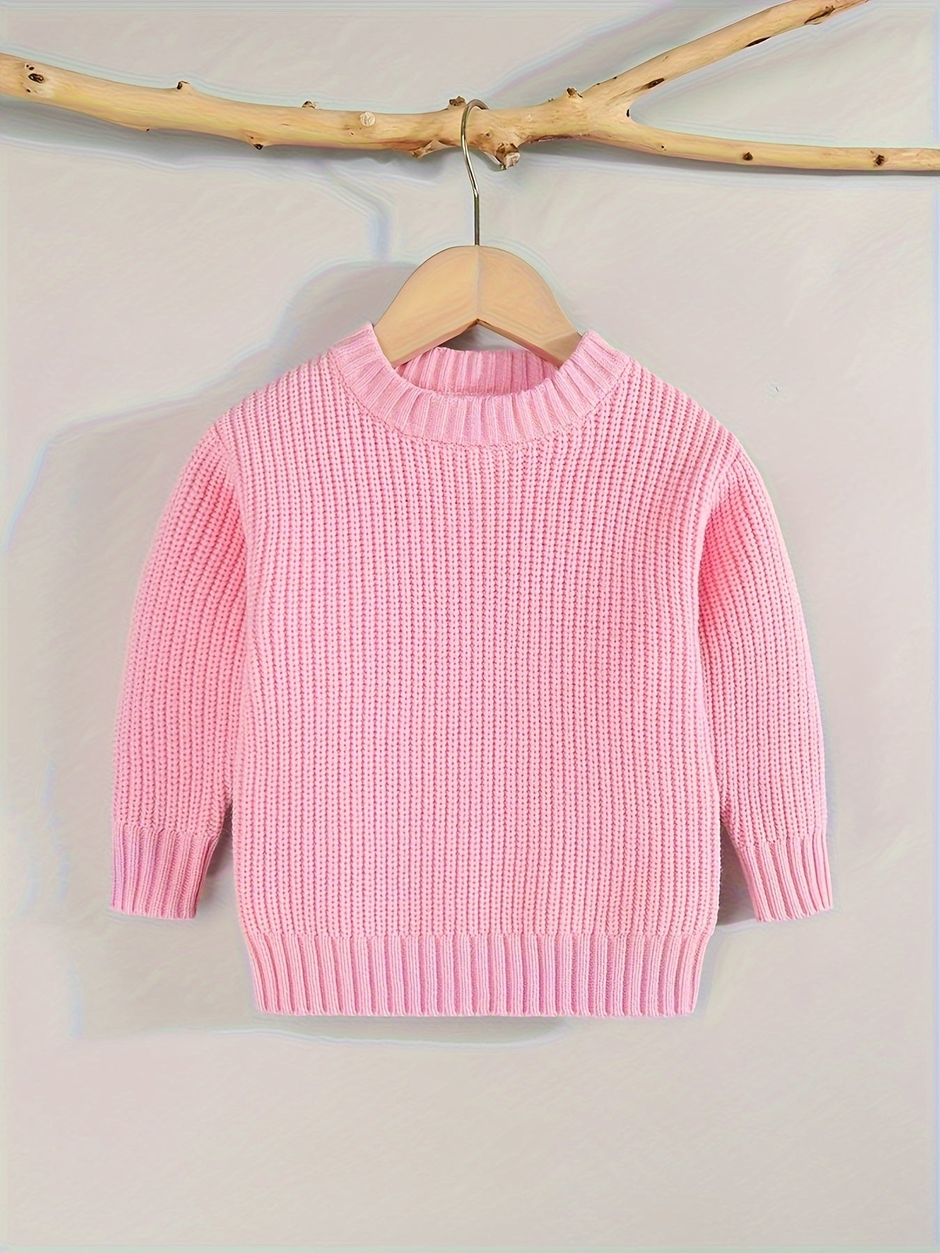 [Knit Sweater Pullover] Keep Your Baby Warm And Stylish This Winter with A Knit Sweater Pullover Top!