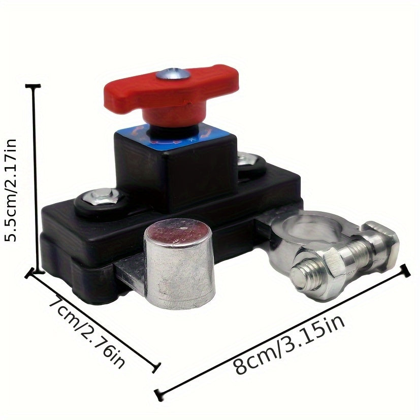 Battery Main Disconnect Switch - Main Pure Aluminum Negative Disconnect Switch, 12-24V, Advanced Disconnect Switch for Efficient Battery Management