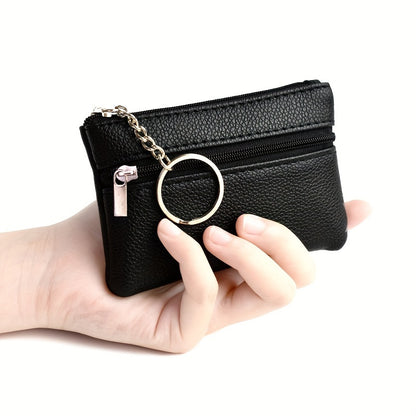 [Mini Coin Wallet] Small Wallet with Keychain - Mini Coin Purse That Holds Coins