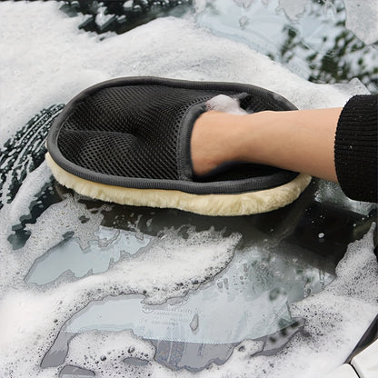 Soft Microfiber Car Cleaning Gloves, 6x10 Inches - Gentle Detailing and Dust Removal for Auto Maintenance