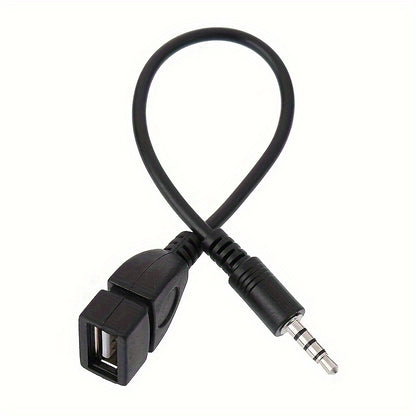 3.5Mm Audio Adapter Cable for Car, USB to AUX Audio Adapter for Vehicle Use, OTG Audio Cable, Not Suitable for Mobile Phones