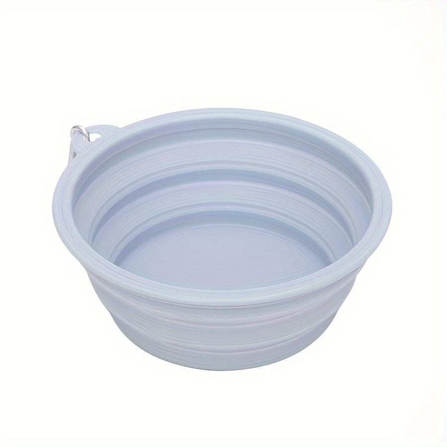 350ml Portable Pet Bowl - Foldable, Silicone, Hanging, Travel-Friendly Feeding & Drinking Solution for Cats & Dogs - Perfect for Outdoor Adventures & On-The-Go Pet Owners