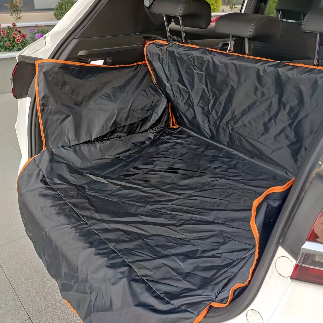 Durable Polyester Auto Trunk Mat for Pets - Non-Slip, Scratch-Resistant, Easy-Clean Mat for SUVs and Cars, Pet Safety Mat|Decorative Trunk Mat|EasyClean Mat, Pet Accessories