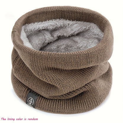 Stretchable Elegant Solid Color Scarf 1pc - Velvet Lined Neck Warmer for Men and Women - Warmth for Outdoors, 80% Polyester 20% Spandex, Machine Washable