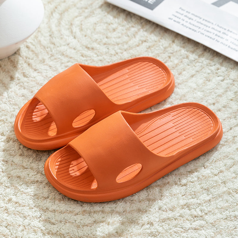 Home Relaxation, Summer EVA Slides - Lightweight, Non-Slip Indoor/Outdoor Slide Sandals in Yellow, Orange, And Black for Home, Bathroom, And Spa Use, Indoor Slippers