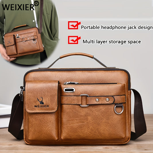 Men's Single-Shoulder Bag, Crossbody Bag, Business Messenger Bag, Shoulder Bag, Handbag, Casual Bag for Men