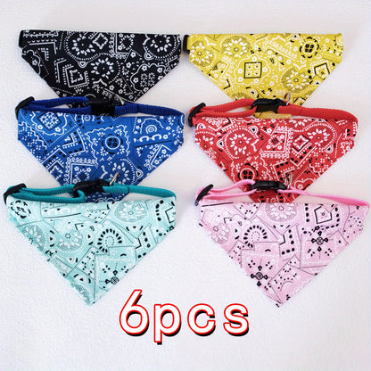 Adorable Floral Print Pet Bandana - Stylish Accessory for Tiny Paws (Under 15lbs) - Breathable & Easy to Wear