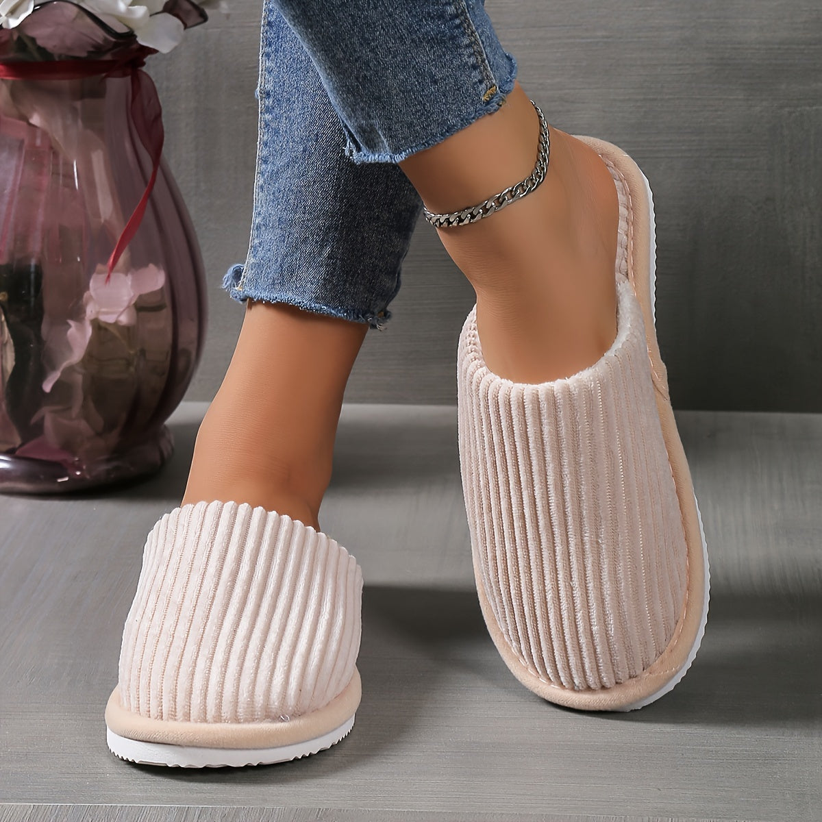 Women'S Slippers for All Seasons, Perfect for Indoor Use During Winter., Women Shoes