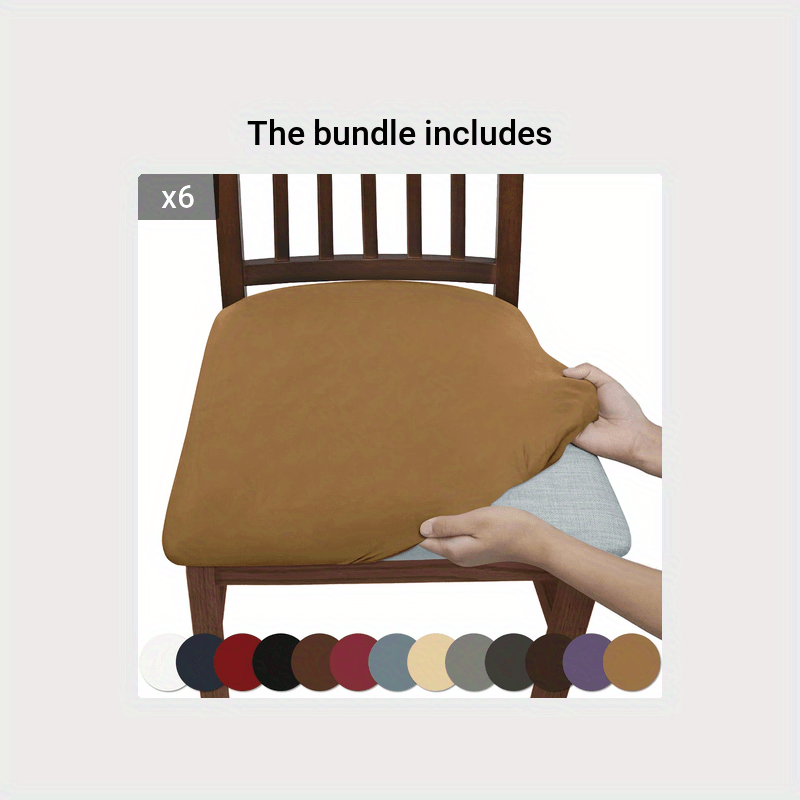 1pc of Solid Color Brushed High-Elastic Chair Cover, Easy And Elegant, Soft And Comfortable, And, Suitable for Protecting Chairs in Living And Dining Rooms (150Gsm)