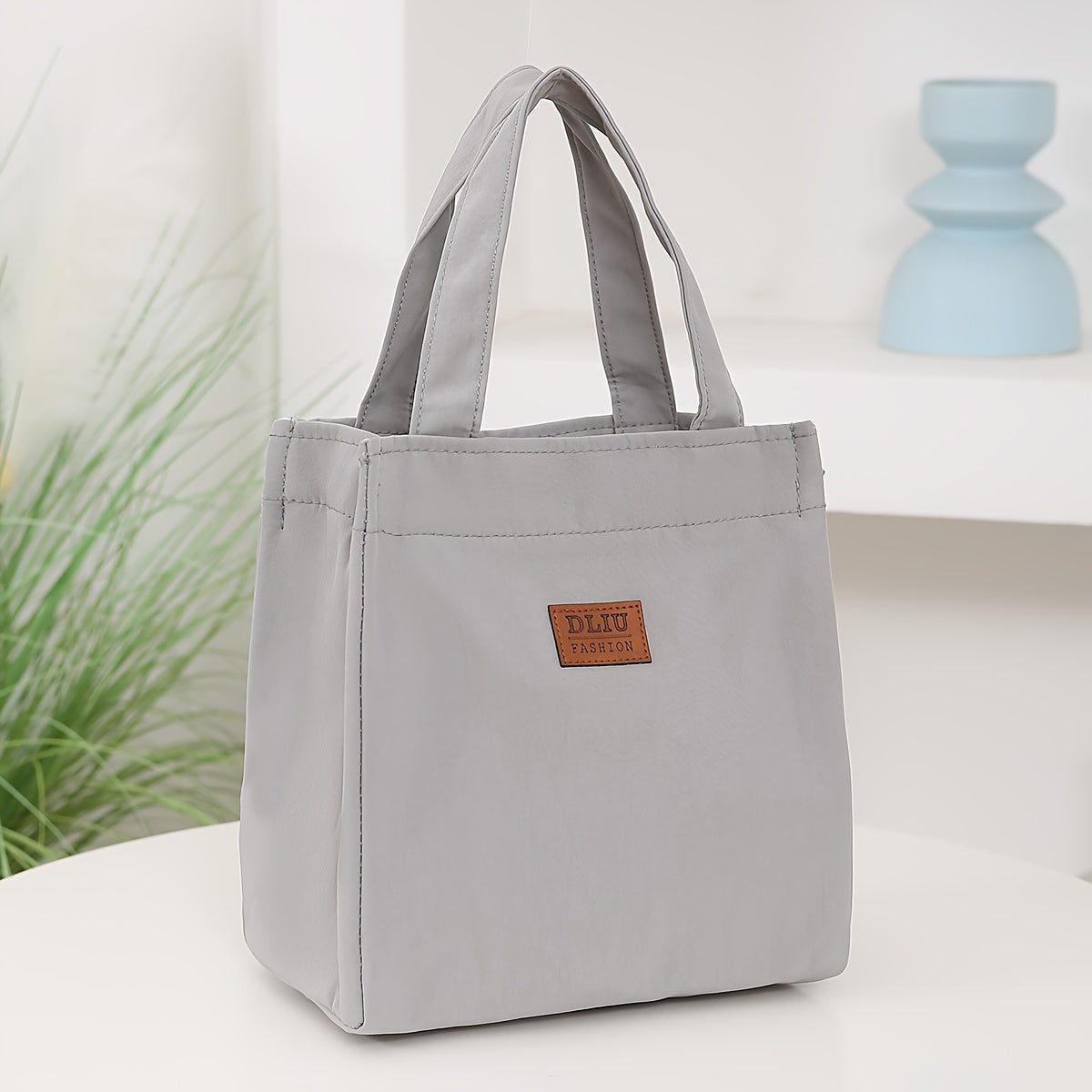 New Arrival Nylon Handbag - Solid Color, Exquisite, Aluminum Foil Insulation, Half-Zipper, Suitable for School, Work, Daily Use