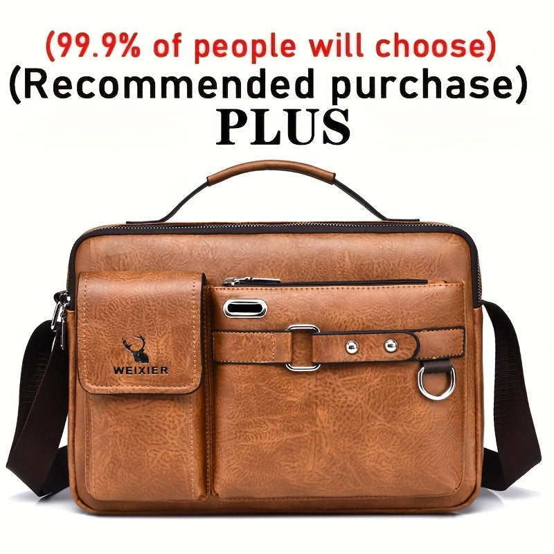 Men's Single-Shoulder Bag, Crossbody Bag, Business Messenger Bag, Shoulder Bag, Handbag, Casual Bag for Men