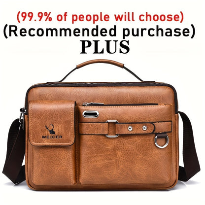 Men's Single-Shoulder Bag, Crossbody Bag, Business Messenger Bag, Shoulder Bag, Handbag, Casual Bag for Men