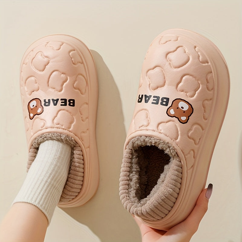 Men'S And Women'S Winter Plush Slippers with EVA Insulation for Indoor And Outdoor Use, Featuring Soft And Warm Fleece in a Slip-On Style., Women Shoes