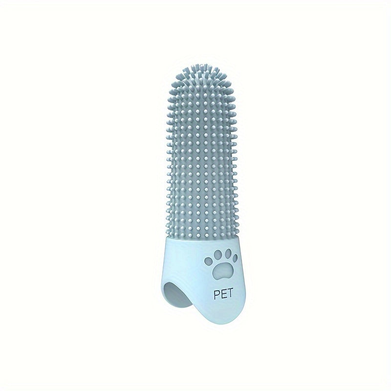 A 360° Pet Finger Toothbrush, Silicone Finger Toothbrush for Dogs, Dental Care Toothbrush for Cats And Dogs, Dog Brushing Kit, Without Battery