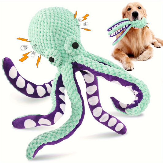 Soft Chew-Resistant Interactive Squeaker Plush Dog Toy with Squeaky Sound - Play Companion for Puppies & Dogs, Suitable for Large Dogs & Training