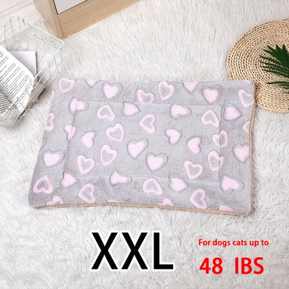 Dog Claw Love Printing Pattern Pet Nest Mat Four Seasons Universal Cat and Dog Floor Mat Comfortable and Pet Blanket 1pc