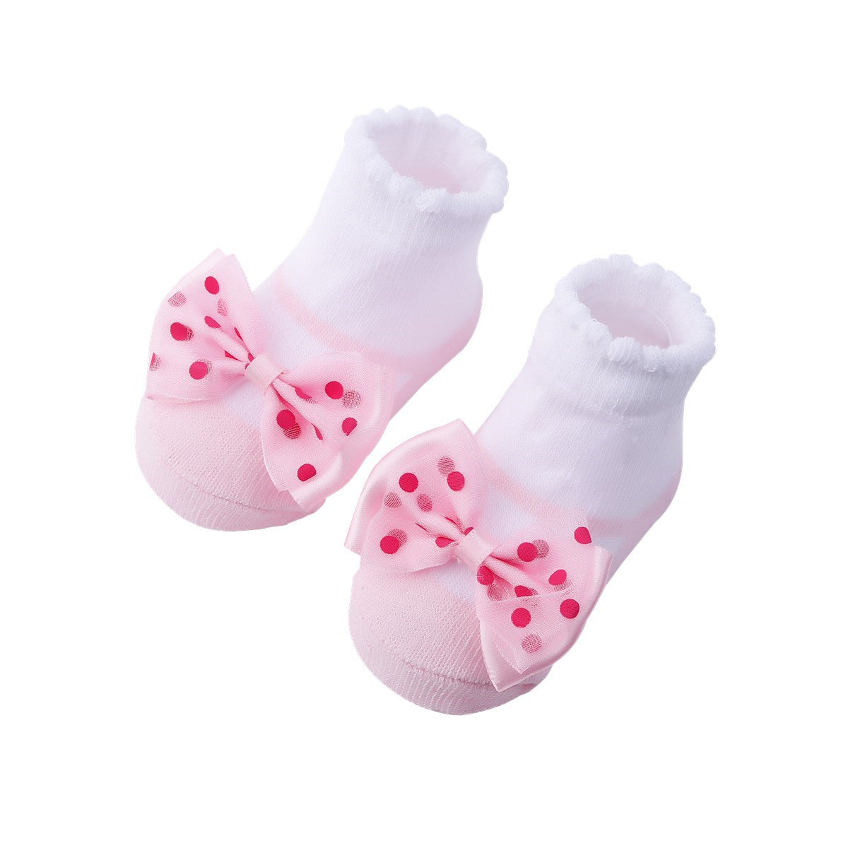 Baby Girl Cute Fashion Bowknot Flower Socks Fit 0-24 Months