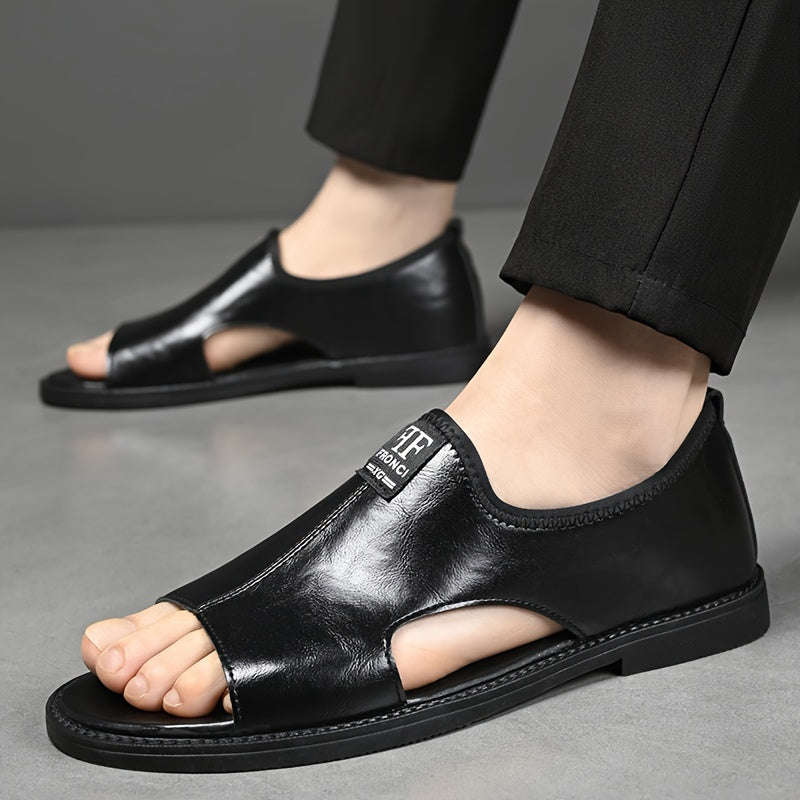 2025 Summer New Men'S Sandals, Casual Beach Shoes for Men, Slip-Resistant, Odor-Resistant, Durable, Lightweight, Suitable for Young College Students And Work, Trendy Breathable Leisure Shoes for Driving And Outdoor Use