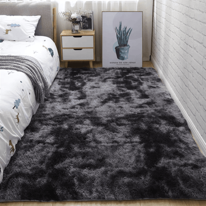 1pc, Soft Plush Non-slip Fuzzy Shag Area Rugs, Tie-Dyed Pet Friendly Bedroom Living Room Rug for Dorm Home Decor