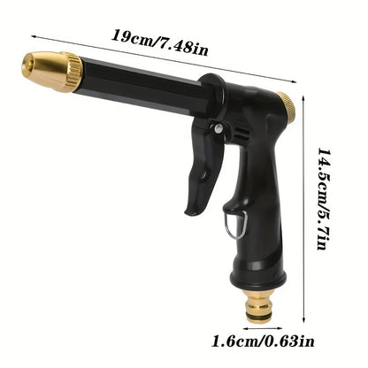 1pc of Portable High-Pressure Water Hose Nozzle Spray, Adjustable for Garden Use, Suitable for Washing And Cleaning Pets, Without Battery