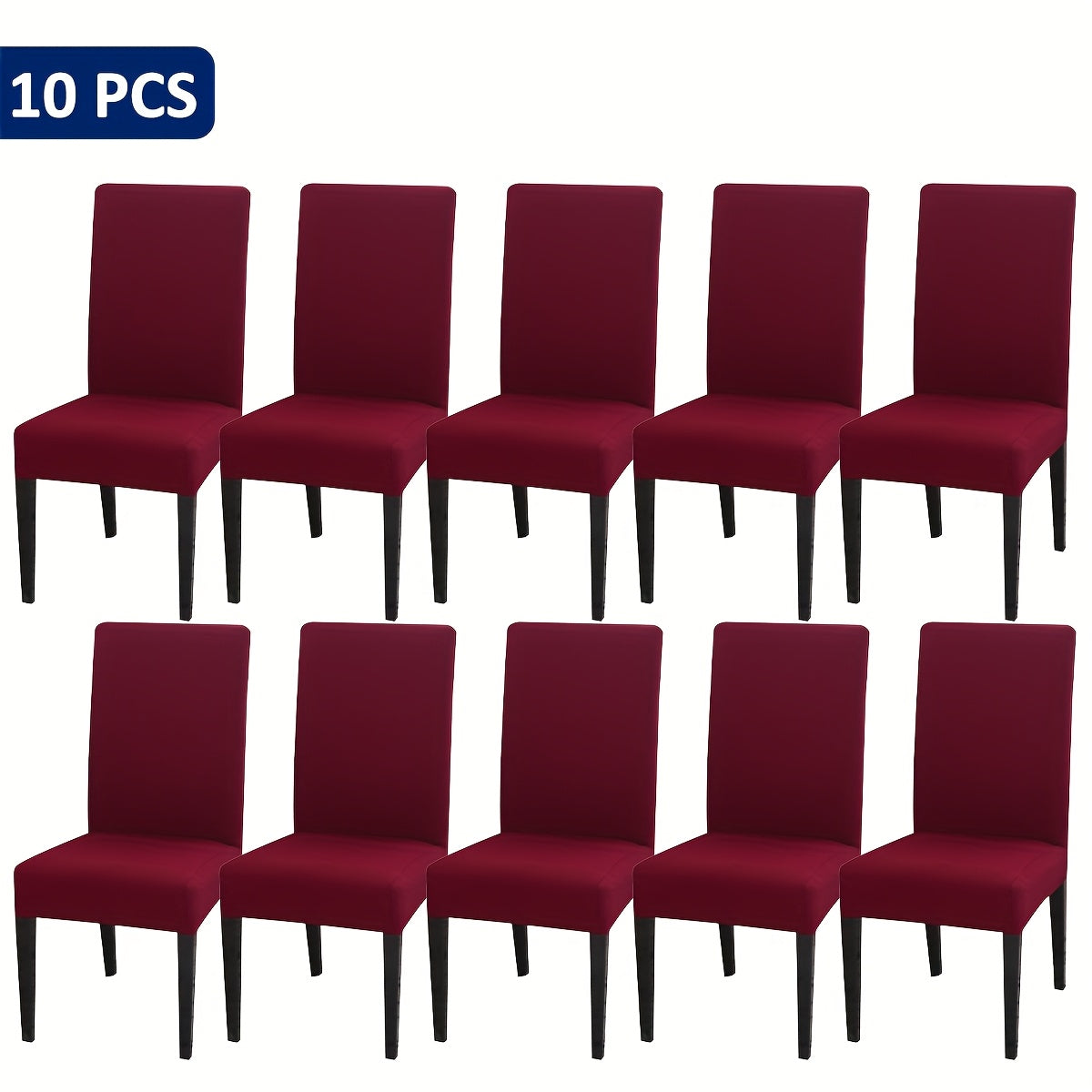 4-Piece/6-Piece/8-Piece/10-Piece/12-Piece S-Size Elastic Kitchen Chair Covers for Home Use