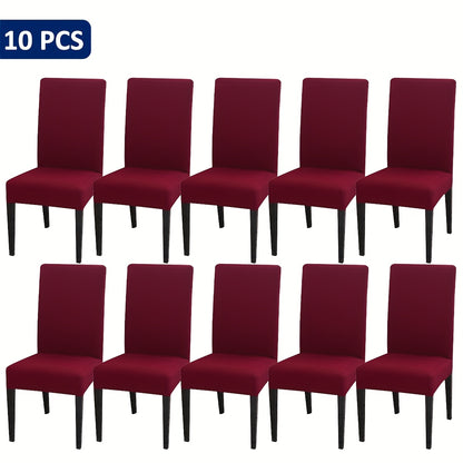 4-Piece/6-Piece/8-Piece/10-Piece/12-Piece S-Size Elastic Kitchen Chair Covers for Home Use