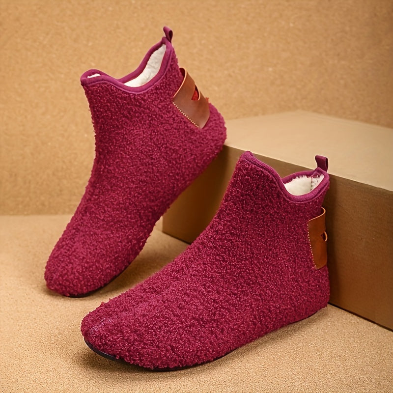 Men's Cozy Autumn/Winter Indoor Casual Slip-On Ankle Slippers with Anti-Slip Sole And Warm LiningSuitable for Men & Women
