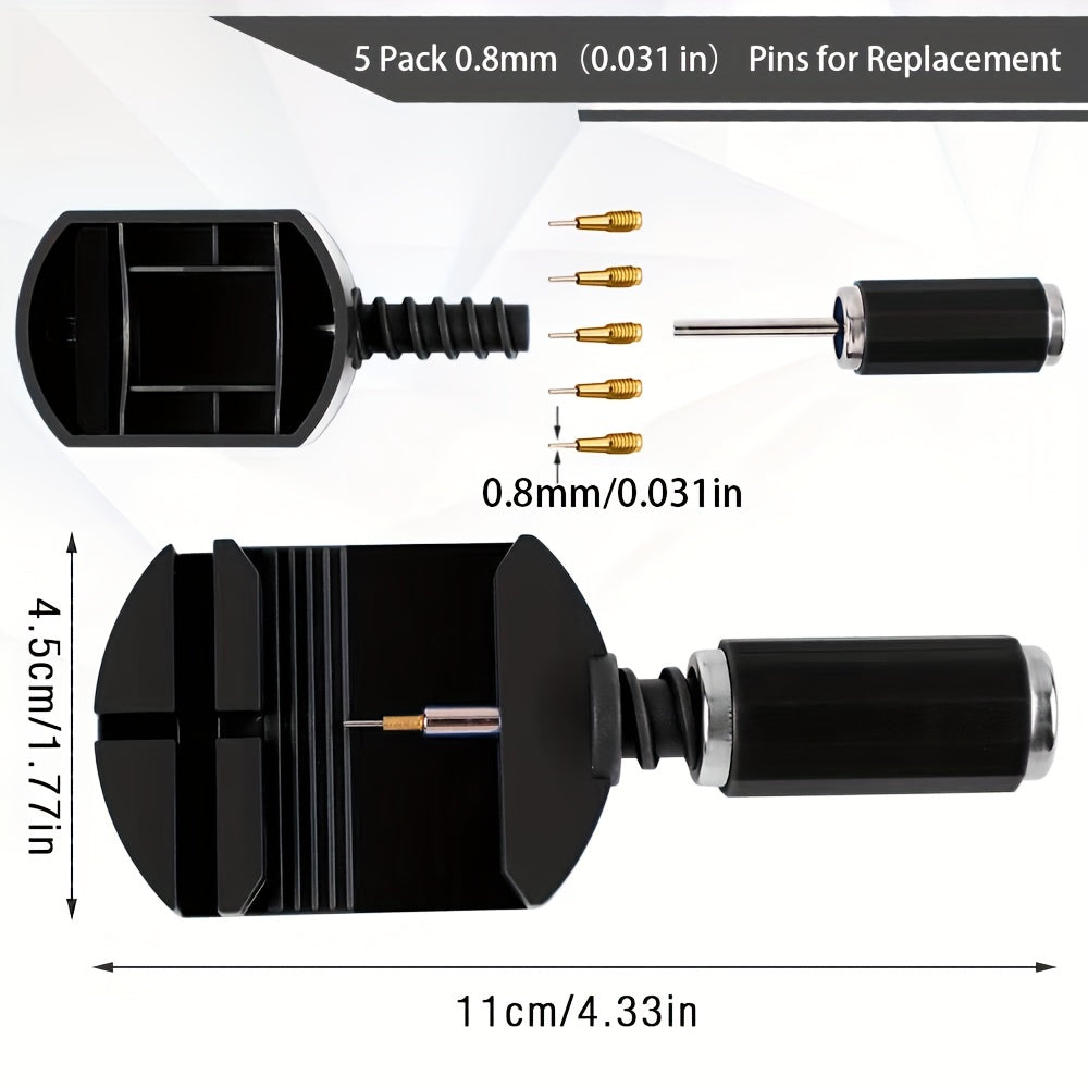 11pcs Watch Link Removal Tool Kit, Pin Remover for Watch Band Strap Chain Adjustment and Repair