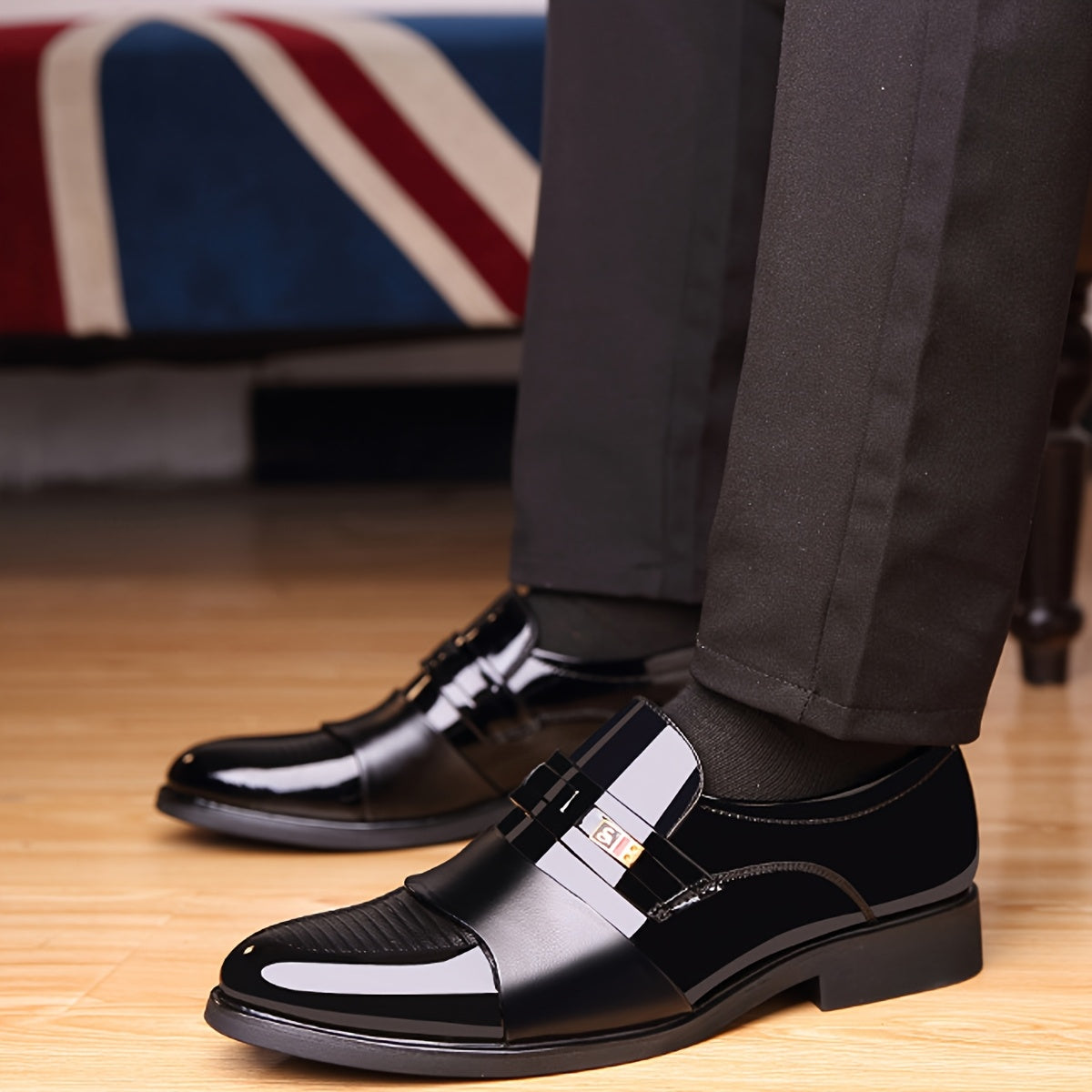 Men's Dress Shoes, Dad Shoes, Men's Elegant Footwear, Business Dress Shoes, Loafers, Shoes for Middle-Aged and Elderly Men, Casual Men's Shoes, Genuine Men's Gift Wedding Shoes, Men's Social Shoes, Men's Black Shoes