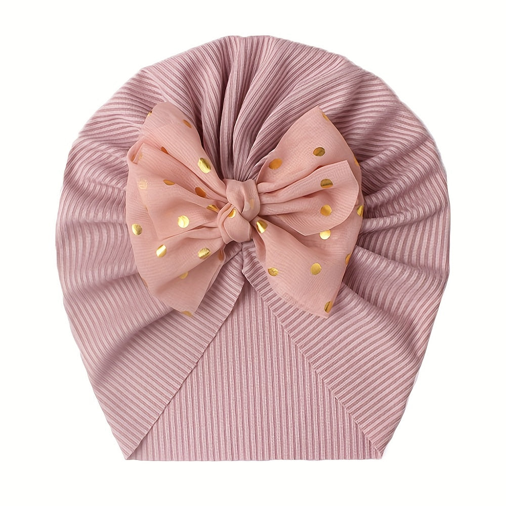 1pc Threaded Baby Hat Children's Bow Headband Baby Thin Girl Hat