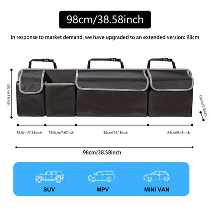 Large Capacity Storage Bag for Car Seats Made of 600D Oxford Cloth with Multiple Pockets