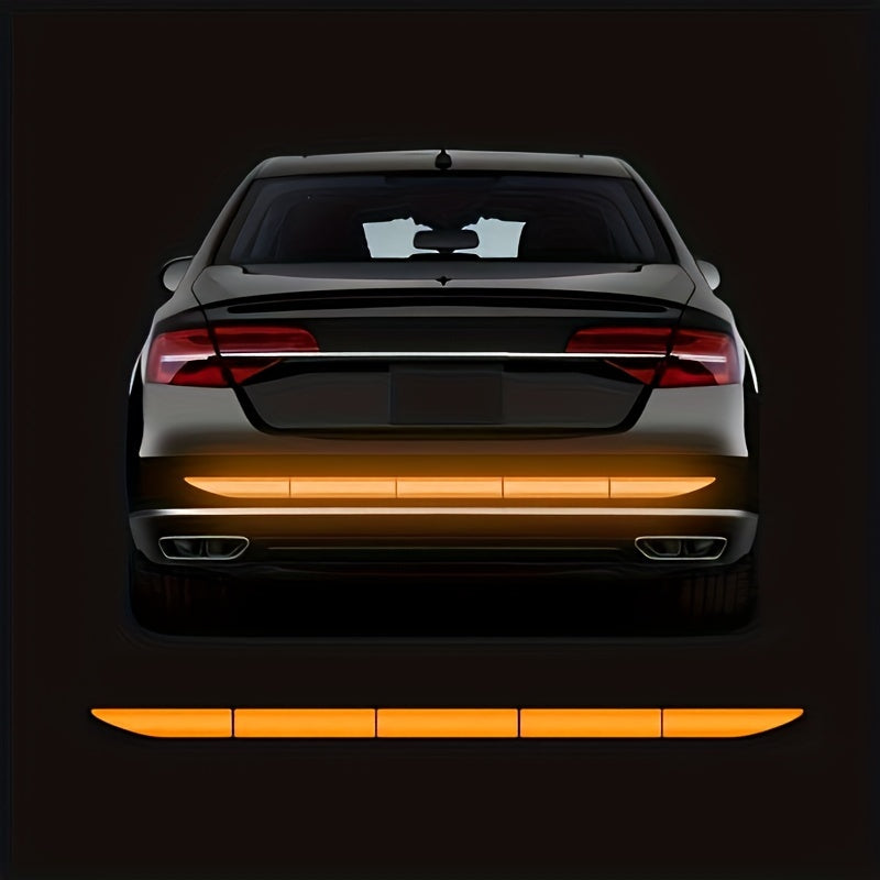 Car Bumper Reflective Stickers, Reflective Strips for Enhanced Night Driving Safety