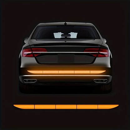 Car Bumper Reflective Stickers, Reflective Strips for Enhanced Night Driving Safety