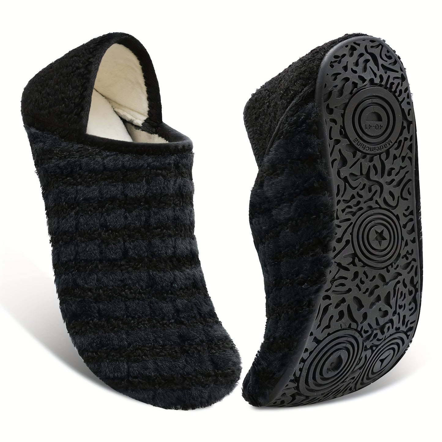 Women And Men Rubber Sole Soft-Lightweight Flat Shoes Non Slip House Gifts for Couple Slipper Designed for Wide Feet, Women Shoes
