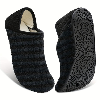 Women And Men Rubber Sole Soft-Lightweight Flat Shoes Non Slip House Gifts for Couple Slipper Designed for Wide Feet, Women Shoes
